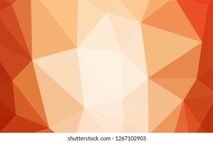 Dark Red vector gradient triangles template. Creative illustration in halftone style with triangles. Textured pattern for your backgrounds.