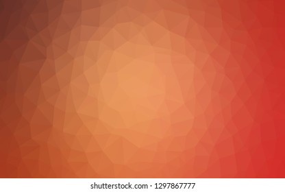Dark Red vector gradient triangles template. Colorful abstract illustration with triangles. Textured pattern for your backgrounds.