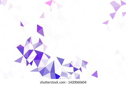 Dark Red vector gradient triangles pattern. A completely new color illustration in a polygonal style. Textured pattern for your backgrounds.