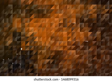 Dark Red vector gradient triangles pattern. Elegant bright polygonal illustration with gradient. Completely new template for your banner.