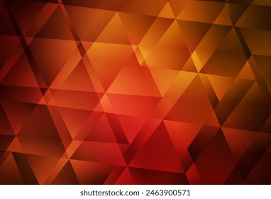 Dark Red vector gradient triangles pattern. Creative geometric illustration in Origami style with gradient. Template for cell phone's backgrounds.