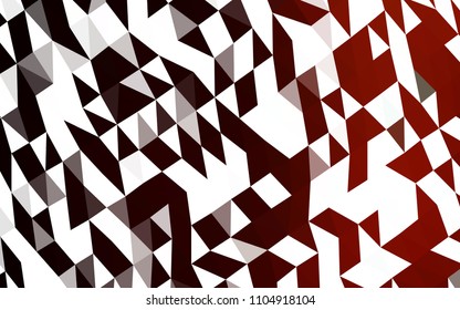 Dark Red vector hexagon mosaic template. A completely new color illustration in a vague style. The best triangular design for your business.