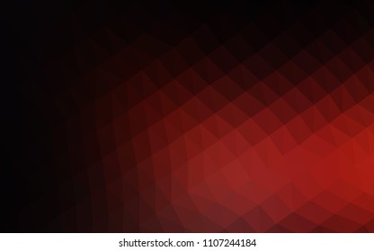 Dark Red vector hexagon mosaic cover. A completely new color illustration in a vague style. A completely new template for your business design.