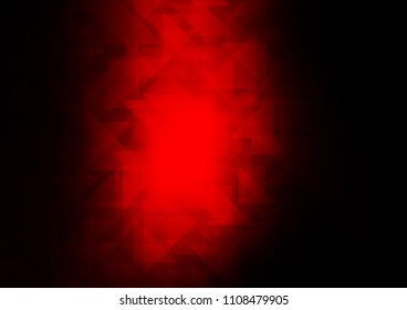 Dark Red vector hexagon mosaic template. Shining colored illustration in a Brand new style. Brand new design for your business.