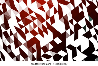 Dark Red vector hexagon mosaic template. A sample with polygonal shapes. The textured pattern can be used for background.