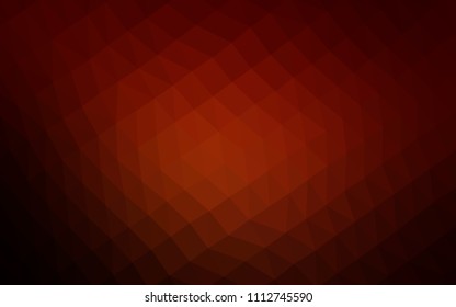Dark Red vector hexagon mosaic cover. Creative illustration in halftone style with gradient. A completely new design for your business.