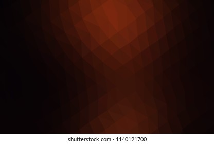 Dark Red vector hexagon mosaic cover. An elegant bright illustration with gradient. The polygonal design can be used for your web site.