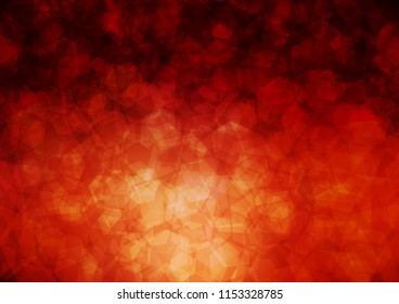 Dark Red vector hexagon mosaic pattern. Glitter abstract illustration with an elegant design. The polygonal design can be used for your web site.