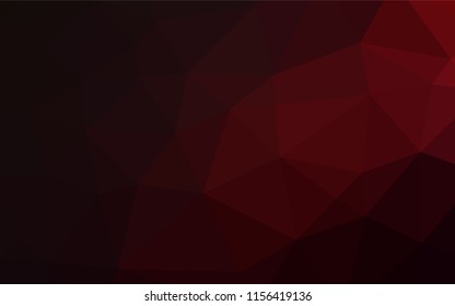 Dark Red vector hexagon mosaic cover. An elegant bright illustration with gradient. A completely new template for your business design.
