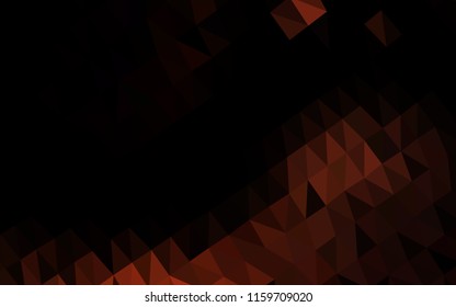 Dark Red vector hexagon mosaic texture. Creative illustration in halftone style with gradient. A completely new design for your business.