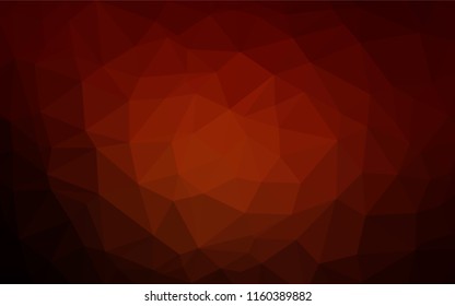 Dark Red vector hexagon mosaic cover. Colorful illustration in abstract style with gradient. The completely new template can be used for your brand book.