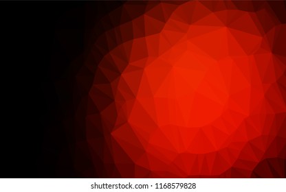 Dark Red vector hexagon mosaic template. A completely new color illustration in a vague style. A completely new design for your business.