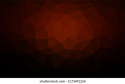 Dark Red vector hexagon mosaic cover. Colorful abstract illustration with gradient. The elegant pattern can be used as part of a brand book.