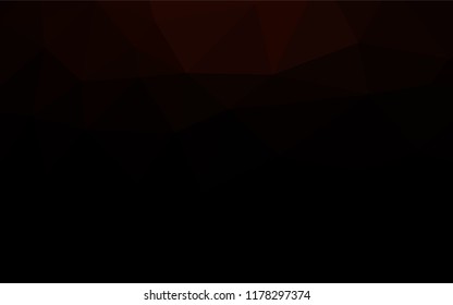 Dark Red vector hexagon mosaic template. Colorful illustration in abstract style with gradient. The best triangular design for your business.