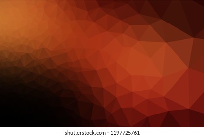 Dark Red vector hexagon mosaic texture. Colorful abstract illustration with gradient. Brand new design for your business.