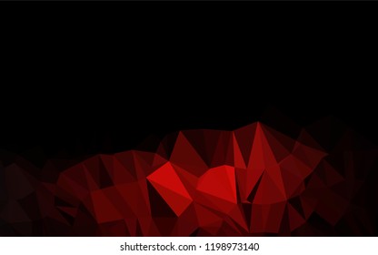 Dark Red vector hexagon mosaic cover. Creative illustration in halftone style with gradient. A new texture for your design.