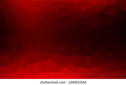 Dark Red vector hexagon mosaic cover. Shining colored illustration in a Brand new style. The completely new template can be used for your brand book.