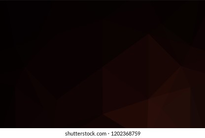 Dark Red vector hexagon mosaic template. Creative illustration in halftone style with gradient. The elegant pattern can be used as part of a brand book.