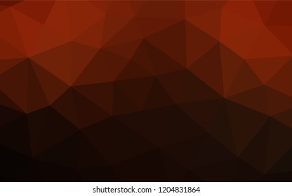 Dark Red vector hexagon mosaic texture. Shining colored illustration in a Brand new style. The elegant pattern can be used as part of a brand book.