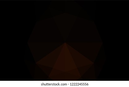 Dark Red vector hexagon mosaic texture. Modern geometrical abstract illustration with gradient. The textured pattern can be used for background.