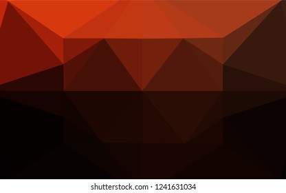Dark Red vector hexagon mosaic cover. An elegant bright illustration with gradient. The completely new template can be used for your brand book.