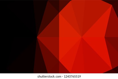 Dark Red vector hexagon mosaic cover. A completely new color illustration in a vague style. A completely new template for your business design.