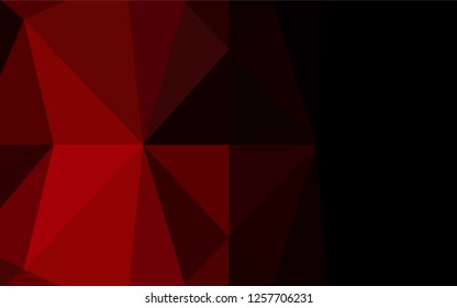 Dark Red vector hexagon mosaic texture. An elegant bright illustration with gradient. Brand new design for your business.