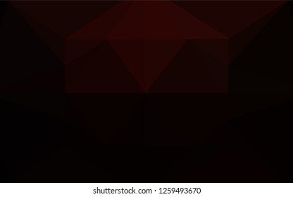 Dark Red vector hexagon mosaic texture. Modern geometrical abstract illustration with gradient. The polygonal design can be used for your web site.