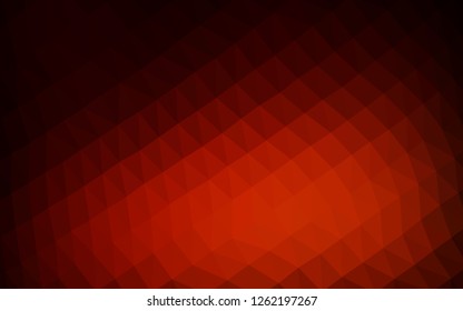 Dark Red vector hexagon mosaic texture. Modern geometrical abstract illustration with gradient. A new texture for your design.