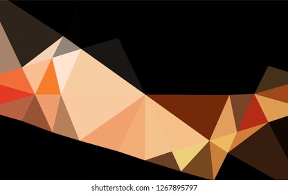 Dark Red vector hexagon mosaic template. Shining colored illustration in a Brand new style. A new texture for your design.