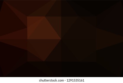 Dark Red vector hexagon mosaic template. A sample with polygonal shapes. Brand new design for your business.