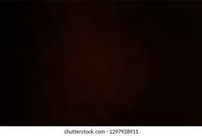Dark Red vector hexagon mosaic cover. Geometric illustration in Origami style with gradient.  The elegant pattern can be used as part of a brand book.