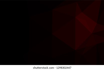Dark Red vector hexagon mosaic texture. Creative geometric illustration in Origami style with gradient. A completely new template for your business design.