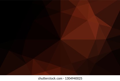 Dark Red vector hexagon mosaic cover. Shining colored illustration in a Brand new style. A new texture for your design.