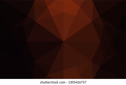 Dark Red vector hexagon mosaic template. Colorful abstract illustration with gradient. A completely new design for your business.