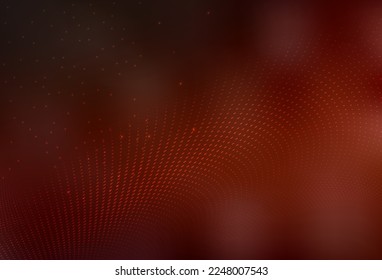 Dark Red vector Illustration with set of shining colorful abstract circles. Abstract illustration with colored bubbles in nature style. Modern template for landing page.