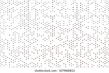 Dark Red vector illustration which consist of circles. Dotted gradient design for your business. Creative geometric background in halftone style with colored spots.