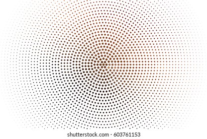Dark Red vector illustration which consist of circles. Dotted gradient design for your business. Creative geometric background in halftone style with colored spots.
