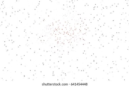 Dark Red vector illustration which consist of circles. Dotted gradient design for your business. Creative geometric background in halftone style with colored spots.