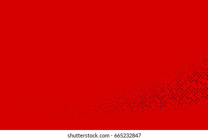 Dark Red vector illustration which consist of circles. Dotted gradient design for your business. Creative geometric background in halftone style with colored spots.