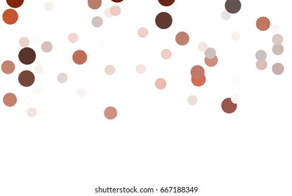 Dark Red vector illustration which consist of circles. Dotted gradient design for your business. Creative geometric background in halftone style with colored spots.