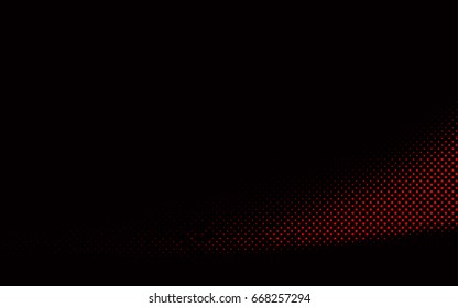Dark Red vector illustration which consist of circles. Dotted gradient design for your business. Creative geometric background in halftone style with colored spots.