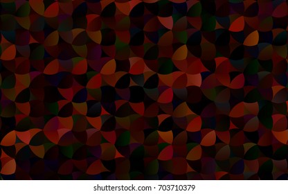 Dark Red vector illustration which consist of circles. Dotted gradient design for your business. Creative geometric background in halftone style with colored spots.
