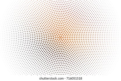 Dark Red vector illustration which consist of circles. Dotted gradient design for your business. Creative geometric background in halftone style with colored spots.