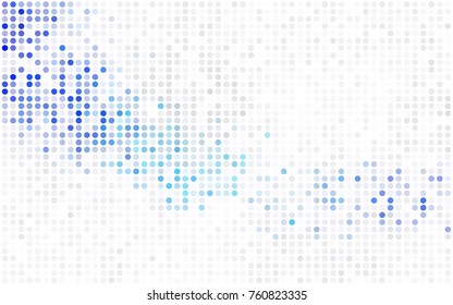 Dark Red vector illustration which consist of circles. Dotted gradient design for your business. Creative geometric background in halftone style with colored spots.