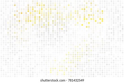 Dark Red vector illustration which consist of circles. Dotted gradient design for your business. Creative geometric background in halftone style with colored spots.