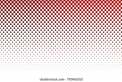Dark Red vector illustration which consist of circles. Dotted gradient design for your business. Creative geometric background in halftone style with colored spots.