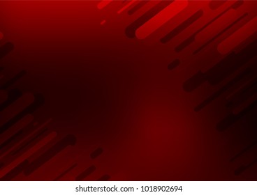 Dark Red vector indian curved pattern. Glitter abstract illustration with doodles and Zen tangles. The pattern can be used for coloring books and pages for kids.