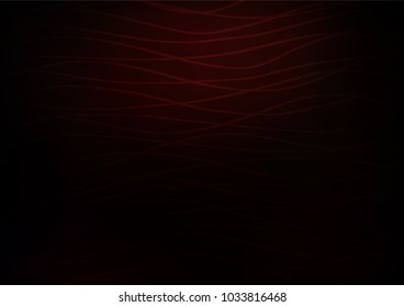 Dark Red vector indian curved pattern. Glitter abstract illustration with doodles and Zen tangles. The pattern can be used for wallpapers and coloring books.