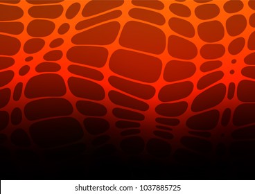 Dark Red vector indian curved background. Glitter abstract illustration with doodles and Zen tangles. The template can be used as a background for cell phones.